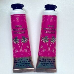 PINK PINEAPPLE SUNRISE HAND CREAM SET of 2 NWT